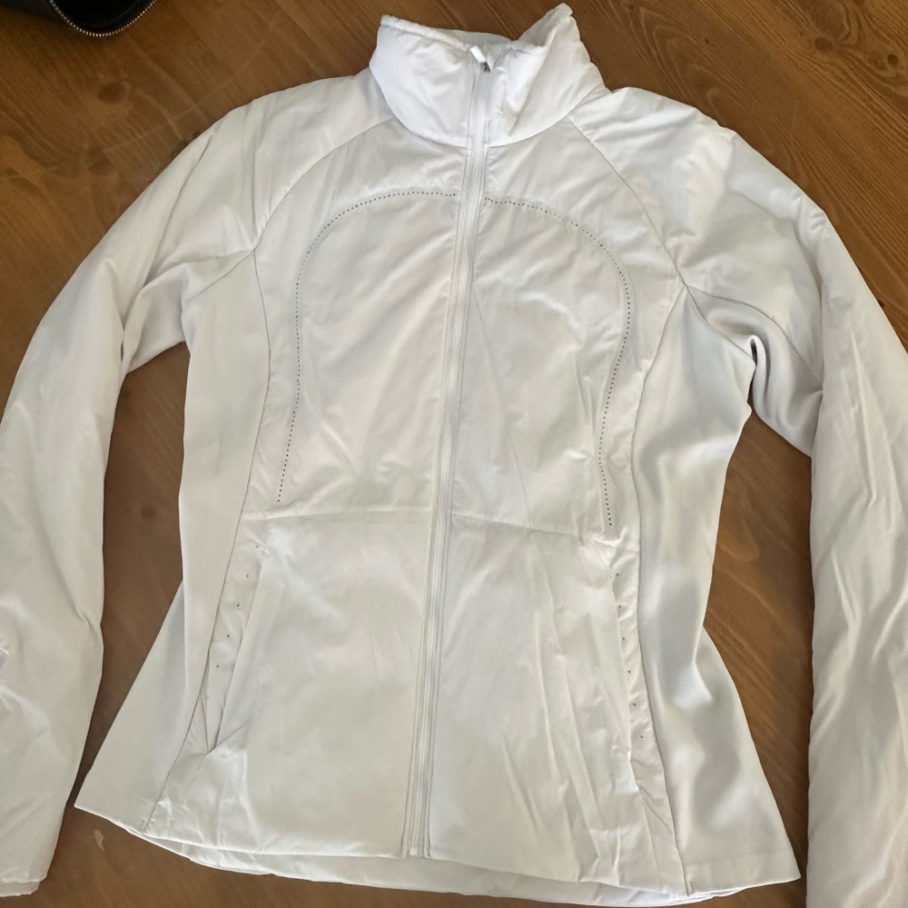 LuLulemon women white jacket size 10